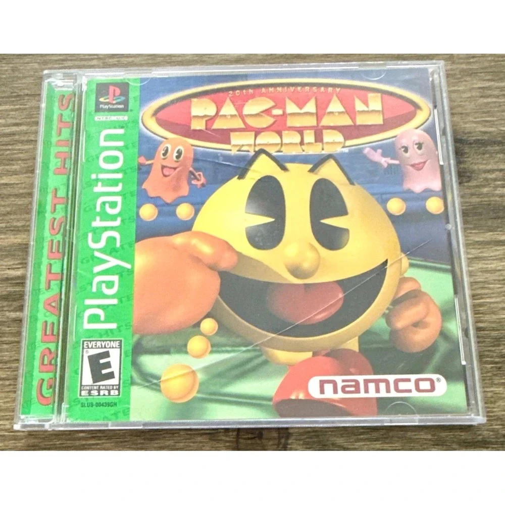 Namco Pac-Man World PS1 Good Greatest Hits *Case and Manual Only* SLUS-00439GH